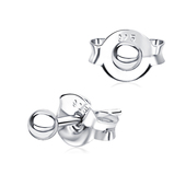 Ball Shaped Silver Ear Stud STS-5296